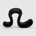 Black Curved Minimalist Hair Claw Clip – hair accessories (view 1)