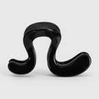 Black Curved Minimalist Hair Claw Clip – hair accessories (view 1)