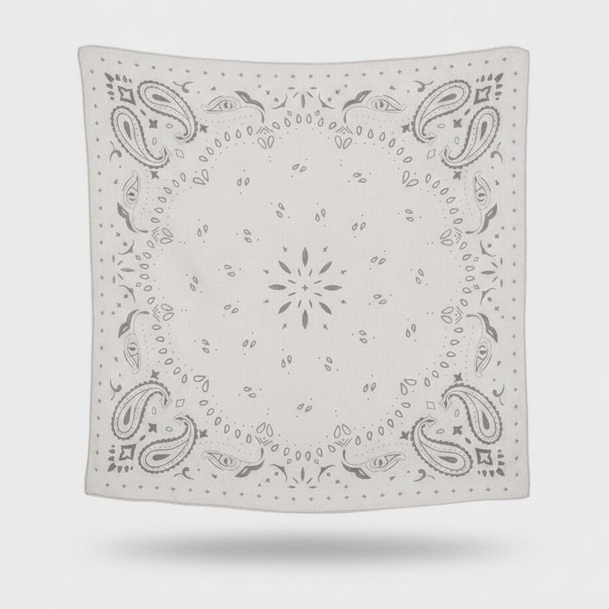 Classic Bandana Wrap Scarf - Beige