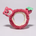 Pink Fuzzy Bear Flower Hairband – hair accessories (view 1)