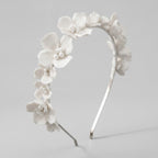 Orchid Flower Headband - White