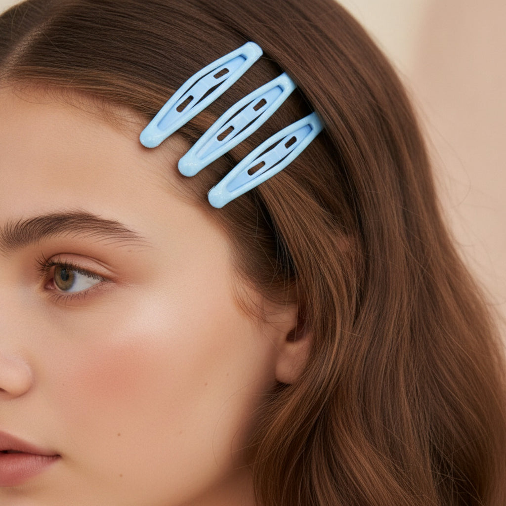 Minimalist BB Hair Clip Set Sky Blue