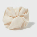 Textured Cream Knit Hair Scrunchie – hair accessories (view 1)