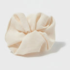 Textured Cream Knit Hair Scrunchie – hair accessories (view 1)