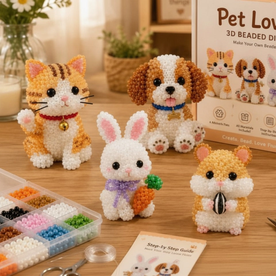 Sparkly Beaded Bird Craft Set - Pet Lover