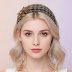 Sparkle Mesh Padded Headband - Gold