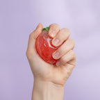 Strawberry Red Squishy Stress Ball Set - squeeze in hand