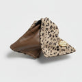 Leopard Print Hair Claw With Gold Charm – hair accessories (view 1)