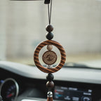 Bad Bitch Car Seat Keychain - Orange Weave
