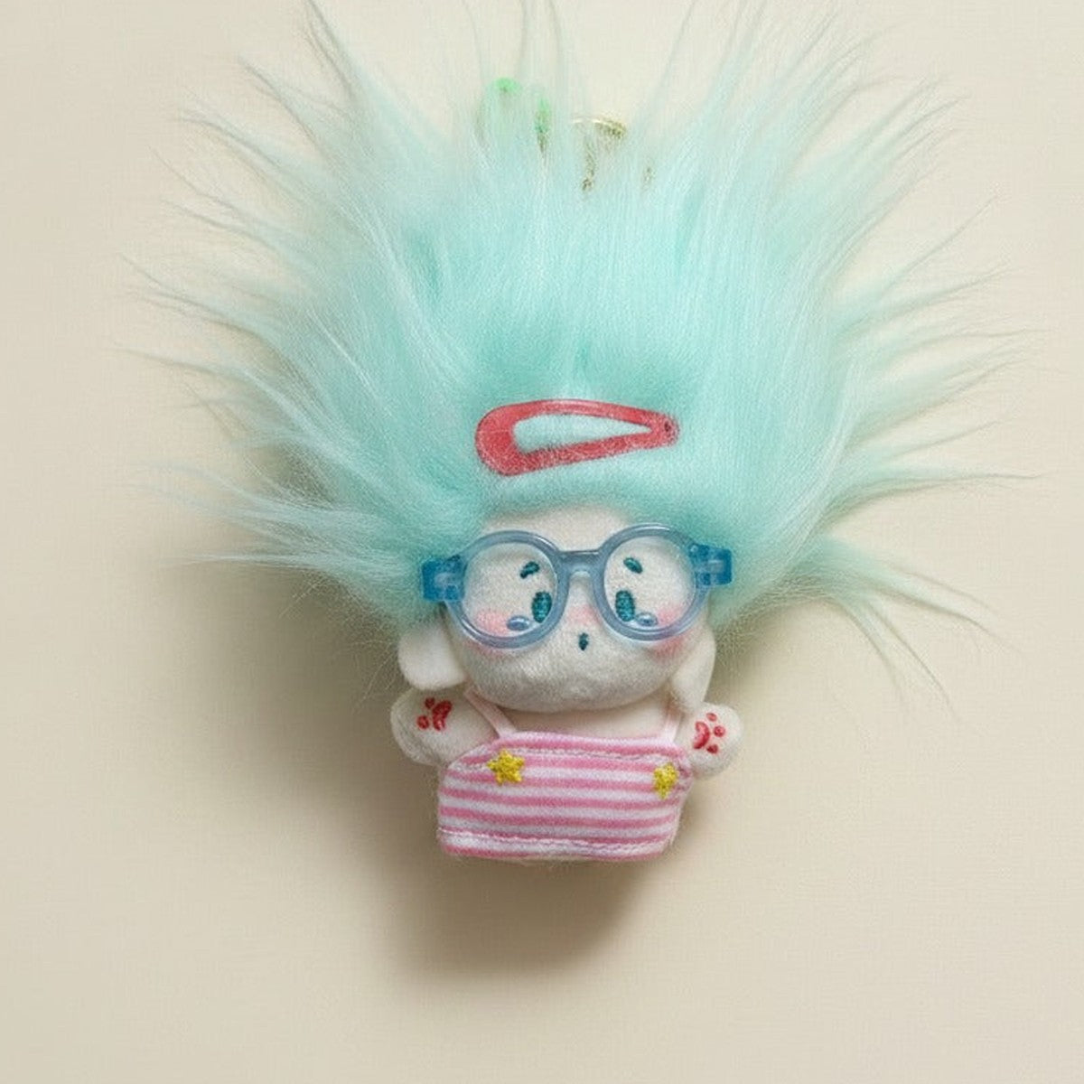 Nerdy Fluffy Plush Keychain – novelty & toys (view 1)