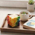 Trippy Eyes Squishy Cube - Classic Tie Dye