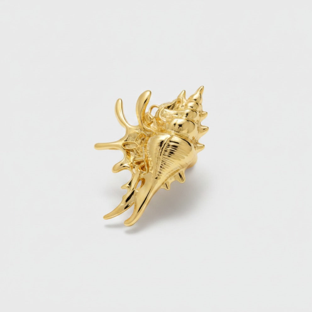 Shell Claw Hair Clip - Bright Yellow