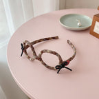 Plaid Padded Headband - Coffee Plaid