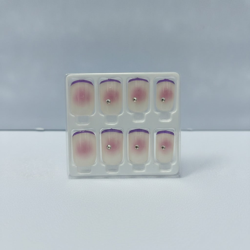 Fake Septum Nose Ring Set - Purple Gradient