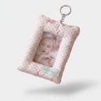 Pink Polka Dot Bunny Ear Phone Charm – tech (view 1)