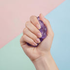 Bubble Cluster Pop Fidget Toy - Ruby Red - squeeze in hand