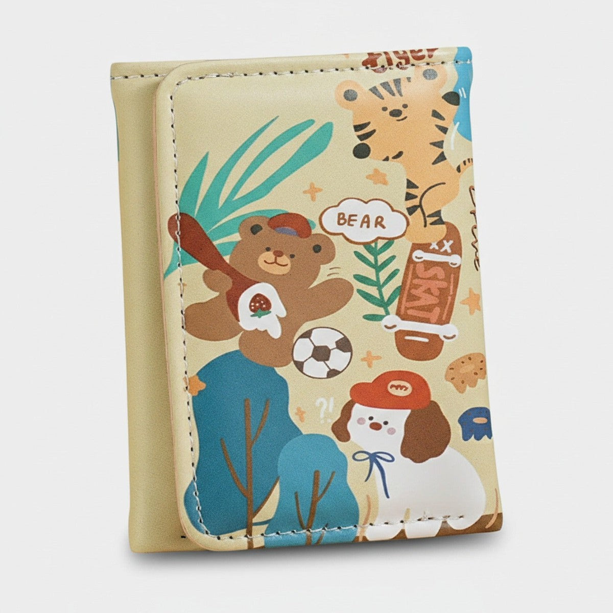 Cute Animal Printed Card Holder Wallet – bags & wallets (view 1)