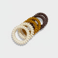 Spiral Hair Coil Set Coffee Neutrals