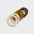 Spiral Hair Coil Set Coffee Neutrals