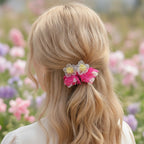 Pom Pom Petal Drop Earrings - Type 9