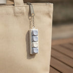 Mini Keyboard Keys Keychain - Baby Blue