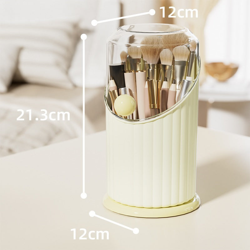 Makeup brush storage box - Yellow