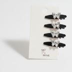 Rhinestone Butterfly Hair Clip Set – hair accessories (view 1)
