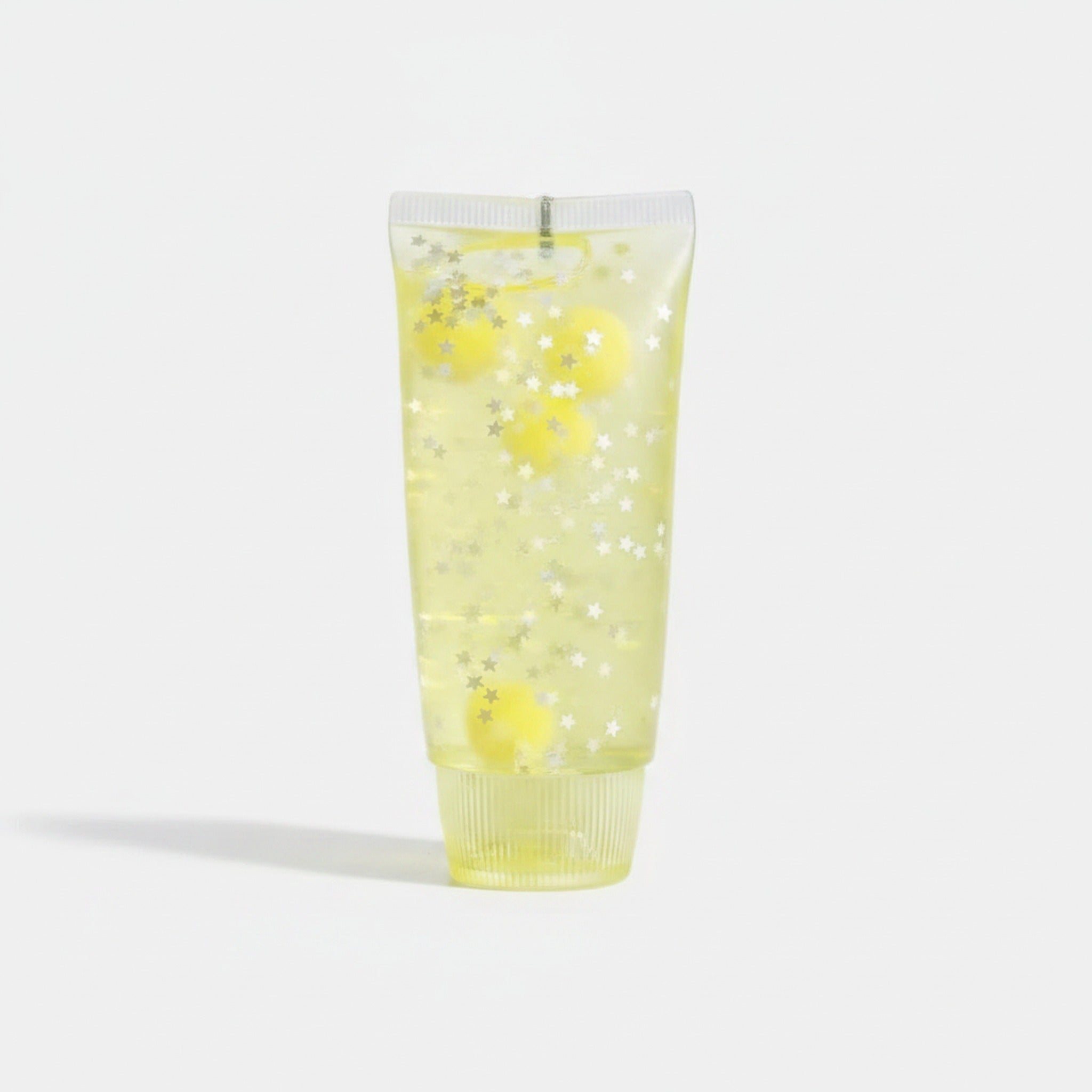 Starry Glitter Squishy Tube - Golden Yellow