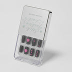 One Good Morning Press-On Nails Set - Black & Pink