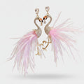 Feather Butterfly Rhinestone Drop Earrings - Jianyou Accessories 6 – jewelry (view 1)