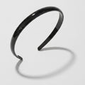Glossy Padded Headband - Vitality Hair Band Black – hair accessories (view 1)