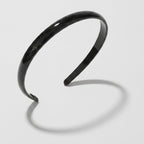 Glossy Padded Headband - Vitality Hair Band Black – hair accessories (view 1)