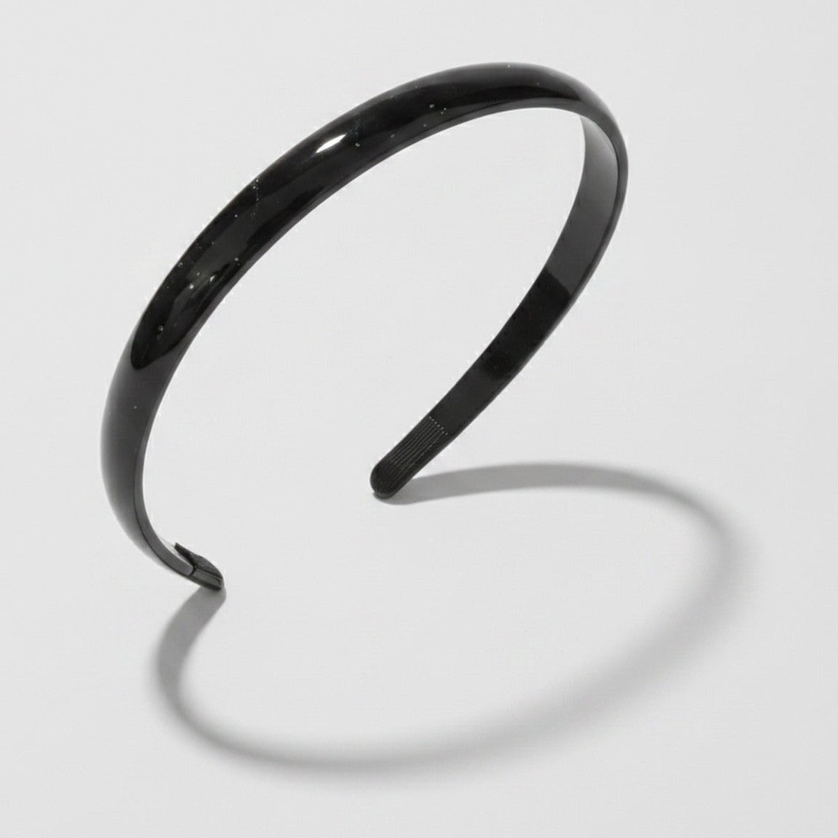 Glossy Padded Headband - Vitality Hair Band Black – hair accessories (view 1)