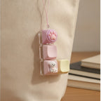 Cute Pup Light-Up Keychain - Pink