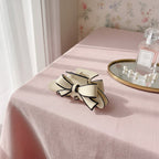 Bow Hair Claw Clip Elegant Women - Beige