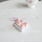 Cute Critter Keychain Set - Pink Bunny