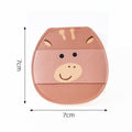 Animal-skin-feel PU leather powder puff - Type 1