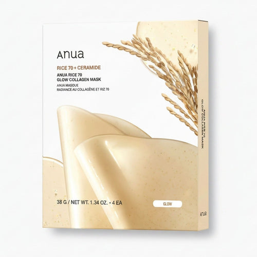 ANUA Rice 70 Glow Collagen Mask – Korean sheet mask