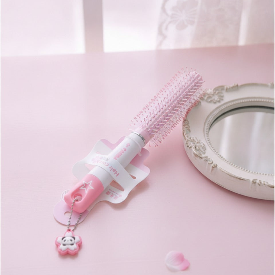 Mini Hot Air Brush Claw Clip - Pink