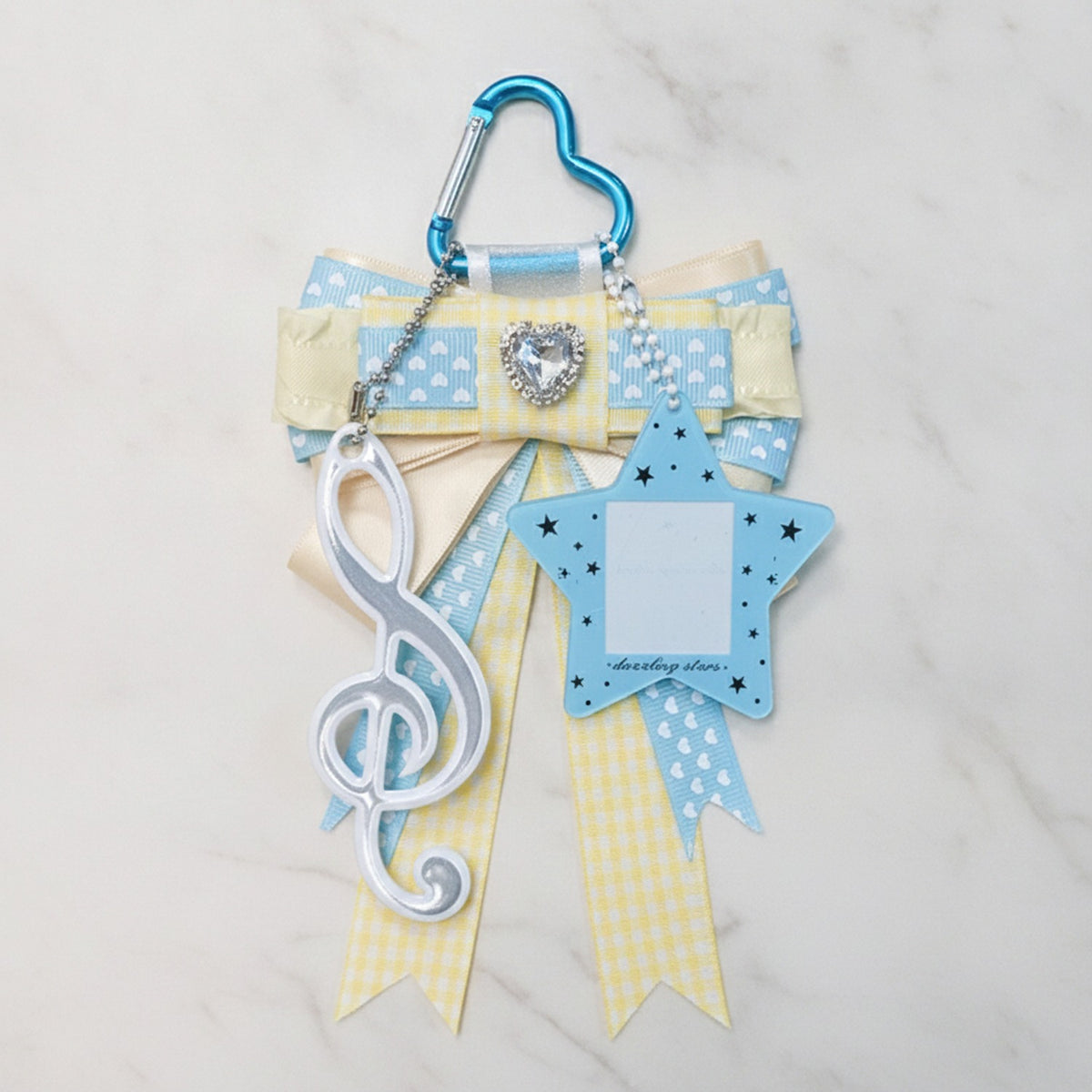 Dreamy Star Bow Bag Charm - Yellow