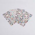 6Pcs Gold Foil Alphabet Number Stickers - 6pcs/Set
