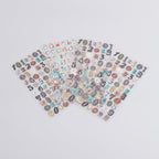 6Pcs Gold Foil Alphabet Number Stickers - 6pcs/Set