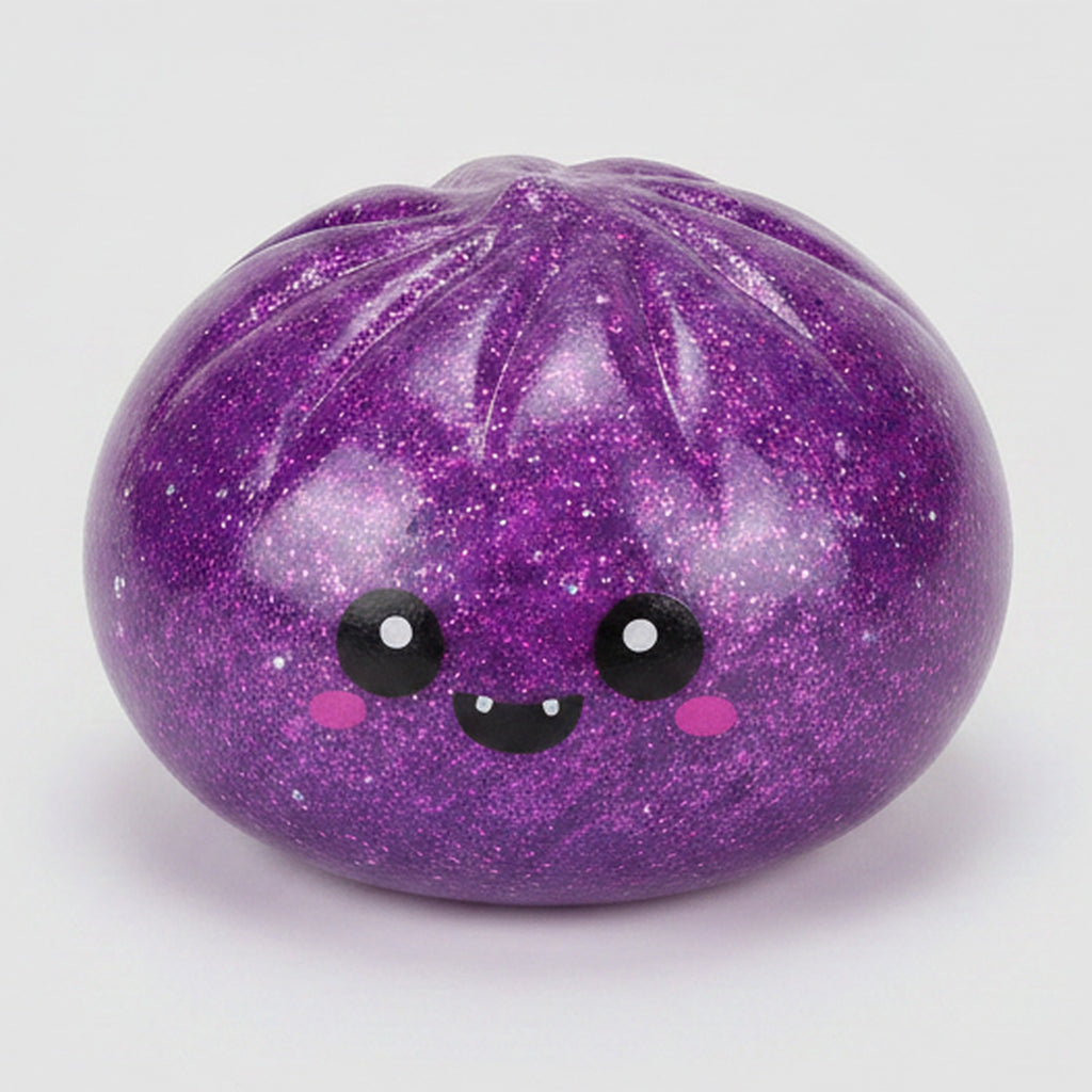 Spooky Dimple Squishy with Bamboo Steamer - White Ghost