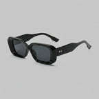 Black Chunky Square Sunglasses With Gold Studs – eyewear (view 1)