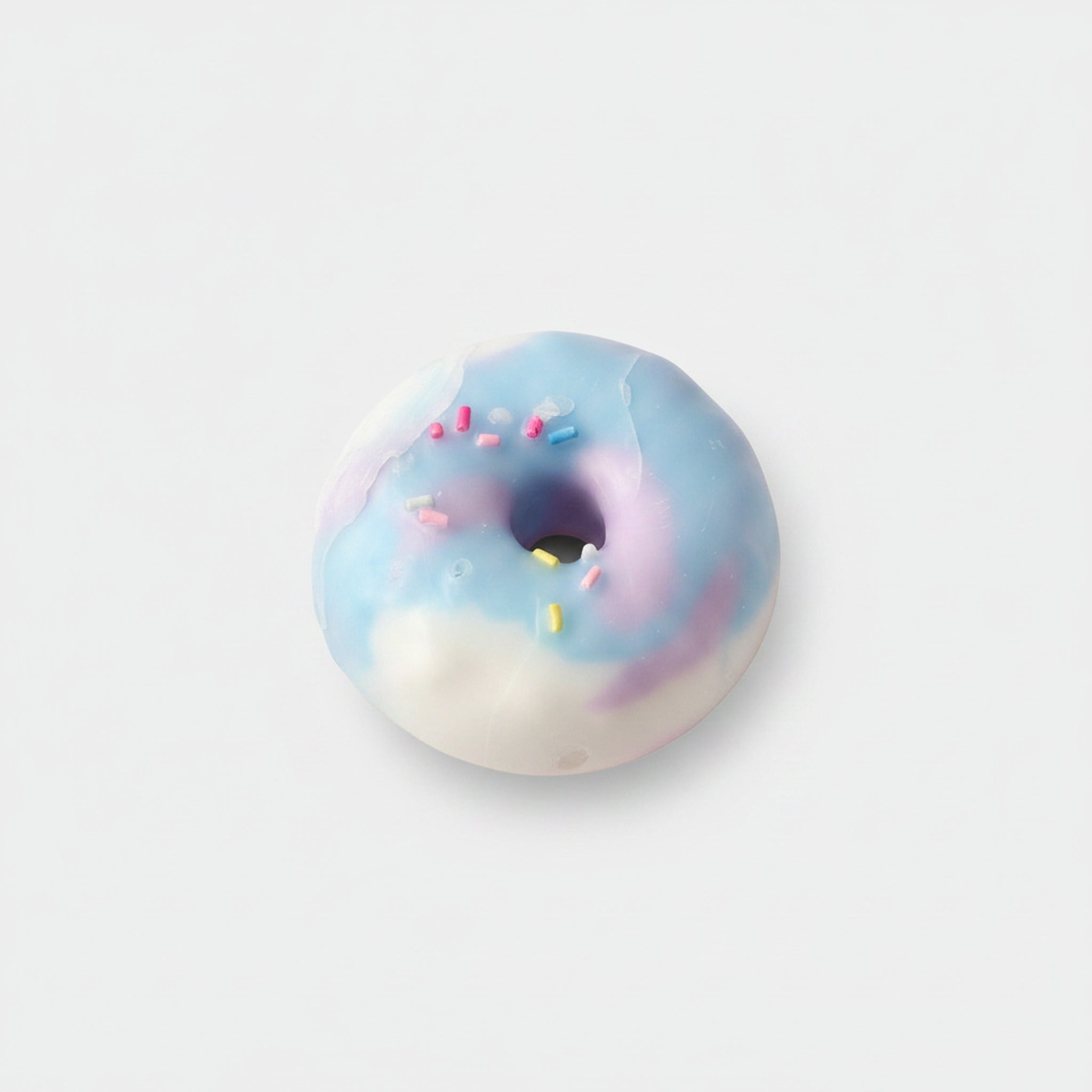 Pastel Swirl Donut Squishy - Blue Pink Swirl
