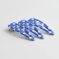 Teardrop Hair Clips Set - Blue Polka Dot – hair accessories (view 1)
