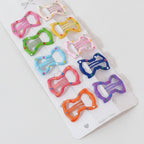 Colorful Bow Hair Clips Set - 12 Pack – hair accessories (view 1)