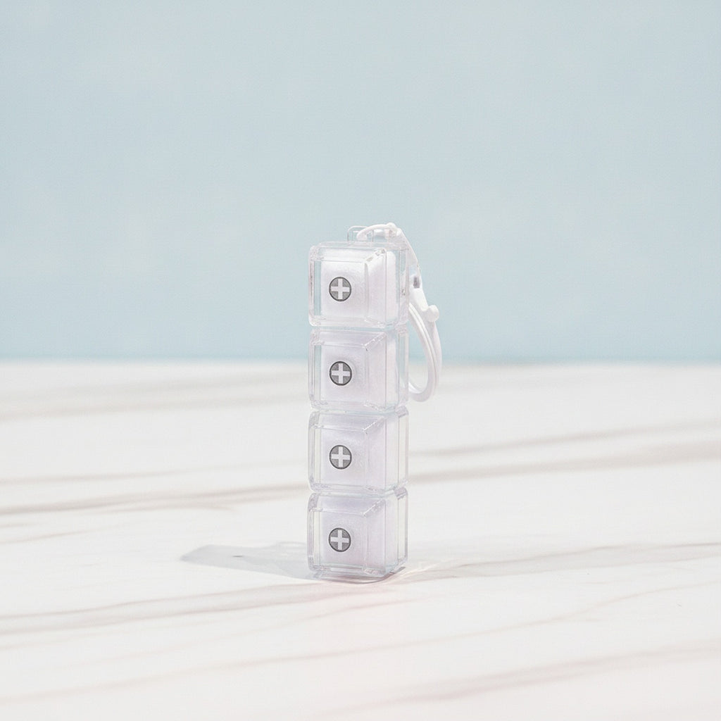 Mini Keyboard Switch Keychain - White