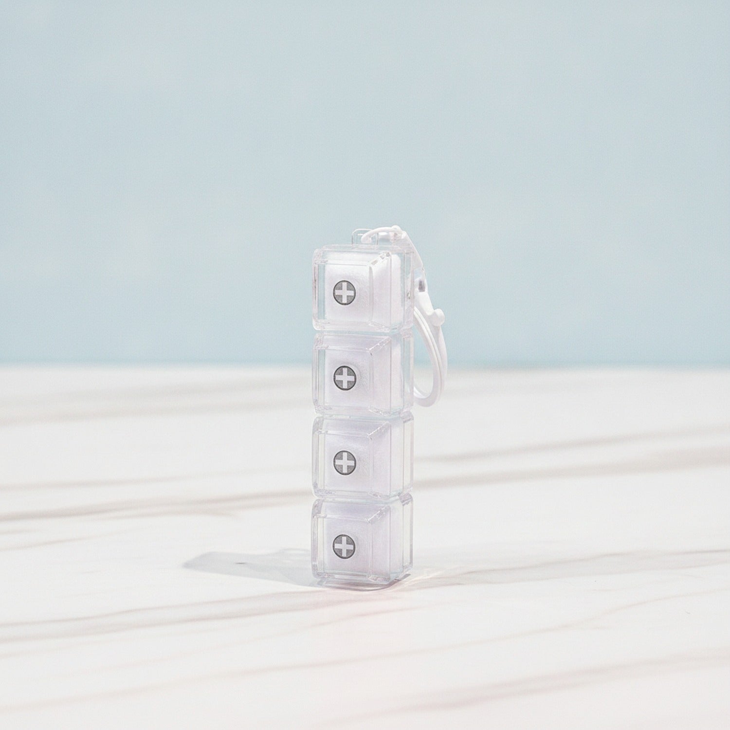 Mini Keyboard Switch Keychain - White
