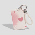 Heart Charm Card Holder With Braided Wrist Strap – novelty & toys (view 1)